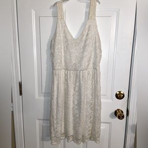 Wet Seal - White Lace Dress